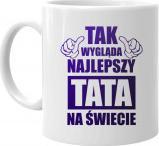 Koszulkowy Tak wygląda najlepszy tata na świecie - kubek z nadrukiem