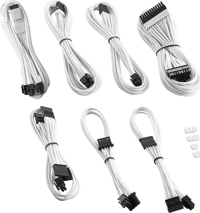 CableMod CableMod C-Series PRO ModMesh 12VHPWR Cable Kit for Corsair RM, RMi, RMx (Black Label) - white