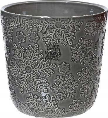 Kaemingk Świąteczna osłonka z kamionki 13,7x13cm dekoracyjna 1 szt