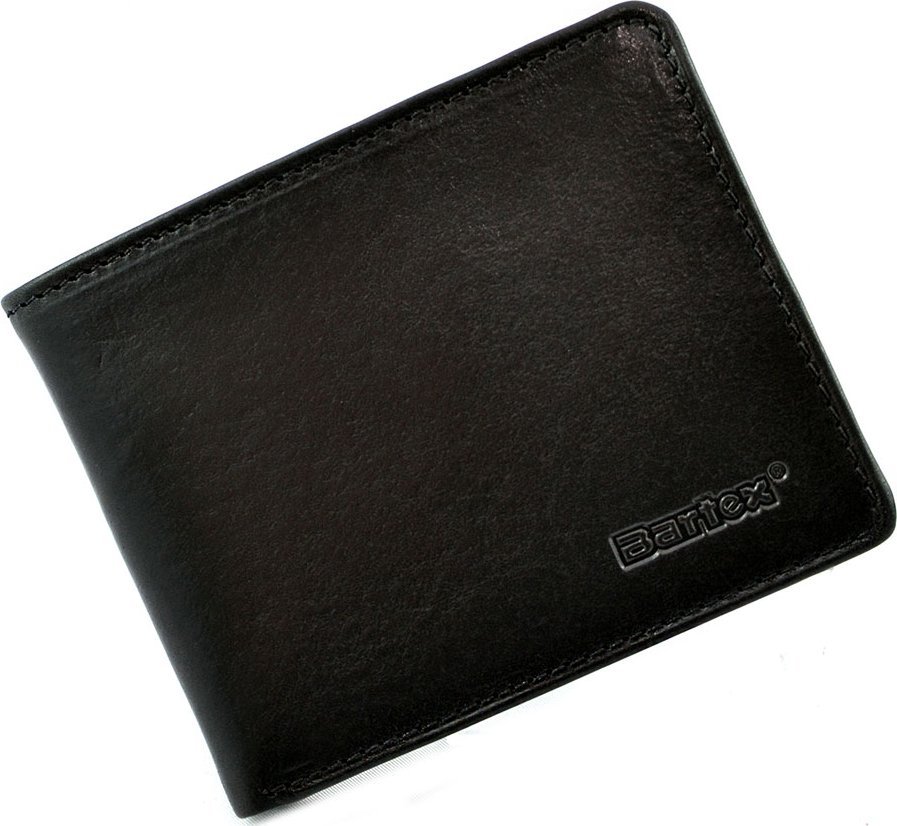 Bartex BARTEX 1007M skórzany portfel męski czarny Slim 1007M