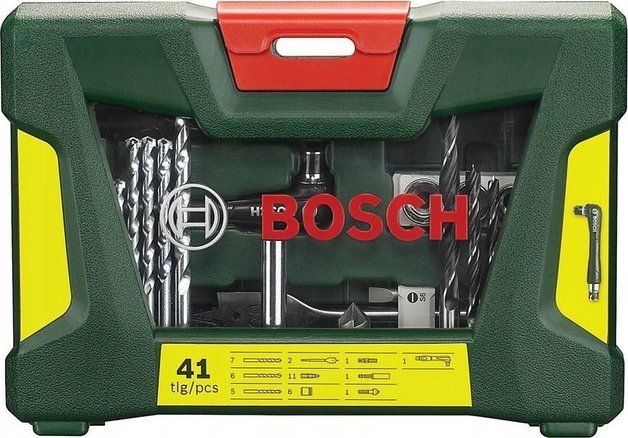 Bosch Zestaw wierteł bitów nasadek - 41 elementów