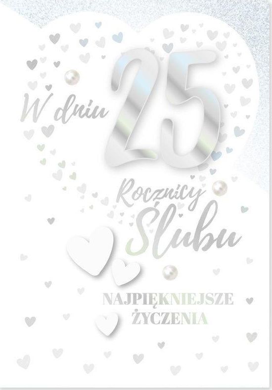 KUKARTKA Karnet B6 DK-808 25. Rocznica ślubu