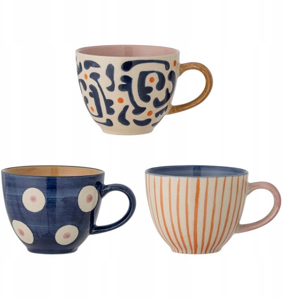 Bloomingville Kubek Niebieski Ceramika