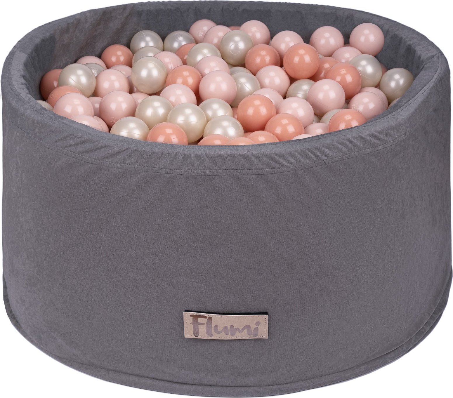 Blomster Suchy basen SZARY + PIŁKI C.BRZOSKWINIA-J.ZŁOTO-J.BRZOSKWINIA