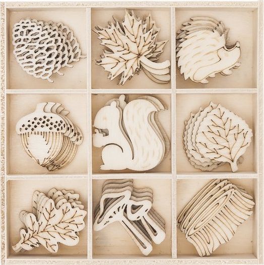 Artequipment DP CRAFT KSZTAŁTY Z DREWNA JESIEŃ OP. 45 SZT uniw