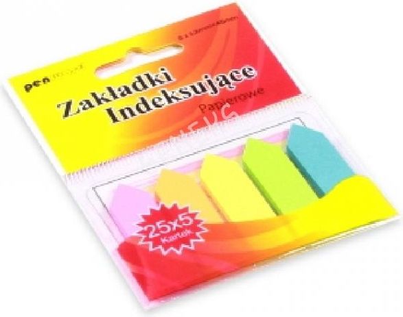 Polsirhurt Zakładki indeksujące ZI-01 papierowe 5x25 12mmx45mm