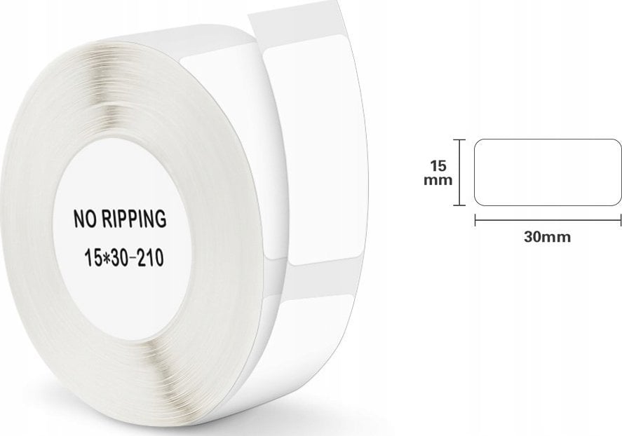 Niimbot Etykiety Termiczne Niimbot naklejki T 15x30mm 210 sztuk (białe)
