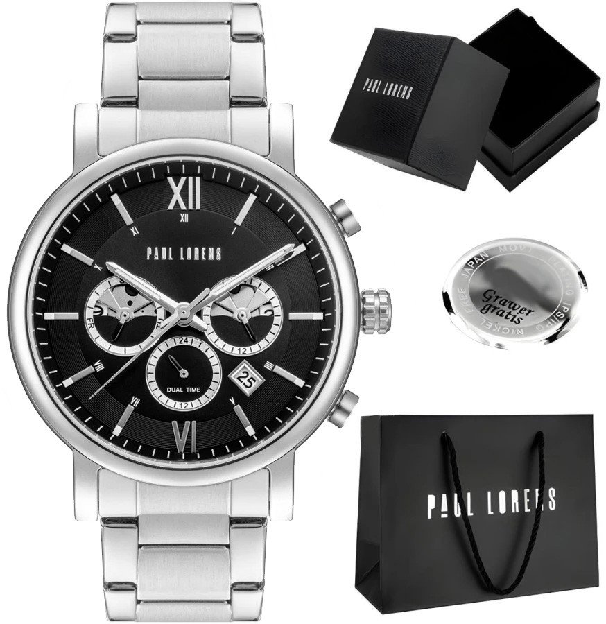 Zegarek męski Paul Lorens MODERO-1C1 Z GRAWEREM