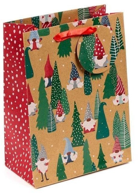 Torba na prezent średnia - Christmas Jolly Gonks