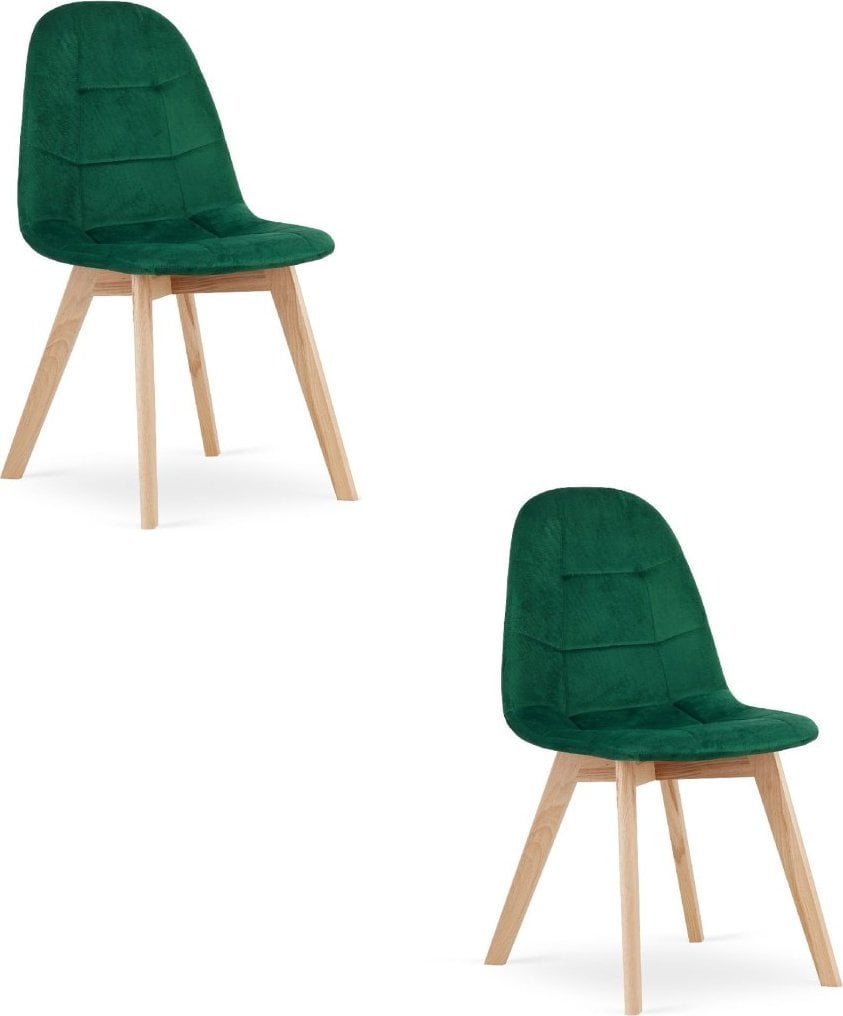 Leobert Krzesło BORA - ciemna zieleń aksamit x 2