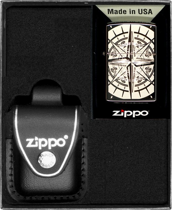 Zestaw ZIPPO Zapalniczka COMPASS 2 Prezentowy No3
