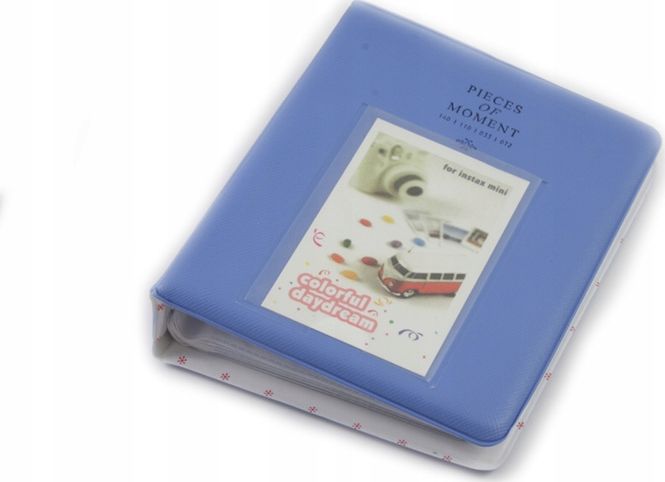 LoveInstant Album na 64 Zdjęcia do Fujifilm INSTAX MINI 7 8 9 11 - Niebieski