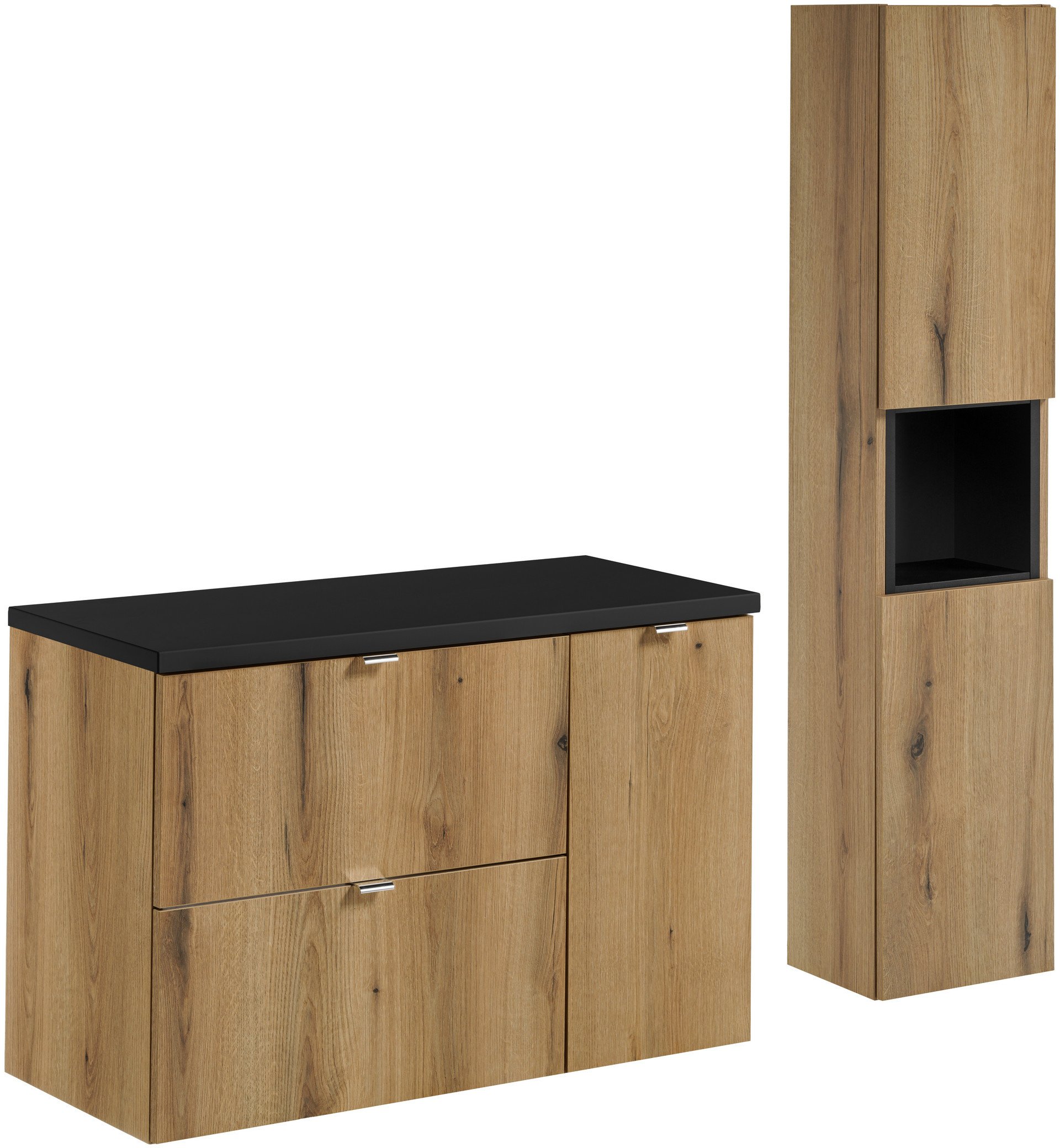 Zestaw meblowy 90cm z blatem i szafką wysoką