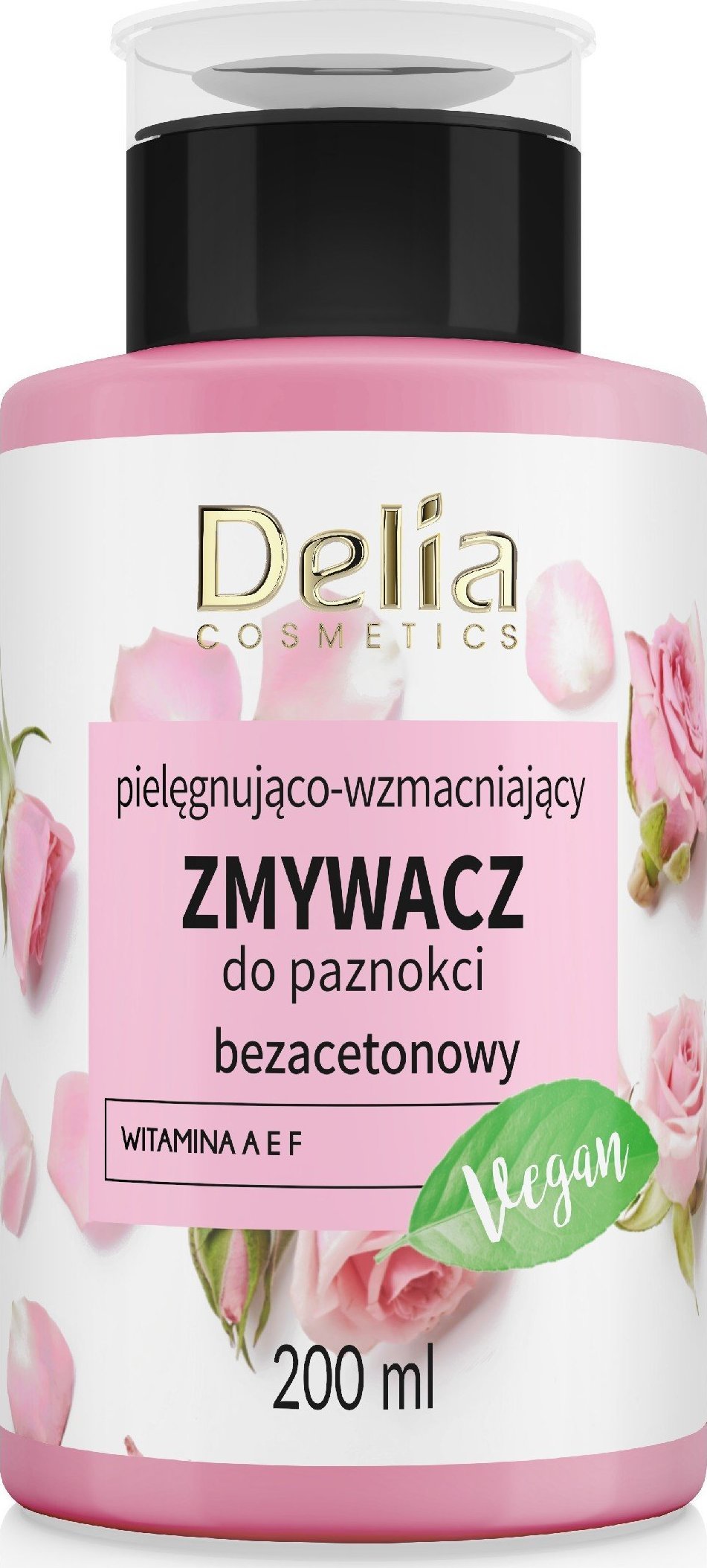 Delia Delia Cosmetics Vege Zmywacz do paznokci wzmacniająco-pielęgnujący bez acetonu 200ml