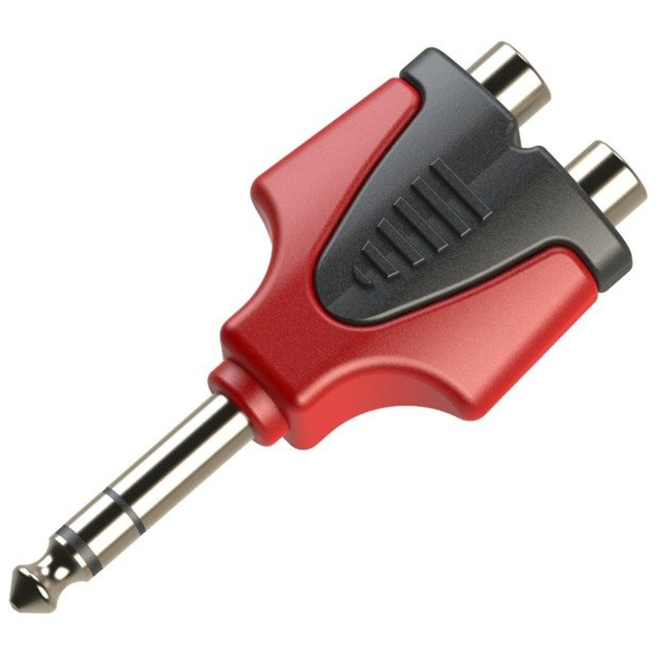 Adapter AV Roxtone adapter wtyk jack 6,3mm stereo - 2x gniazdo RCA