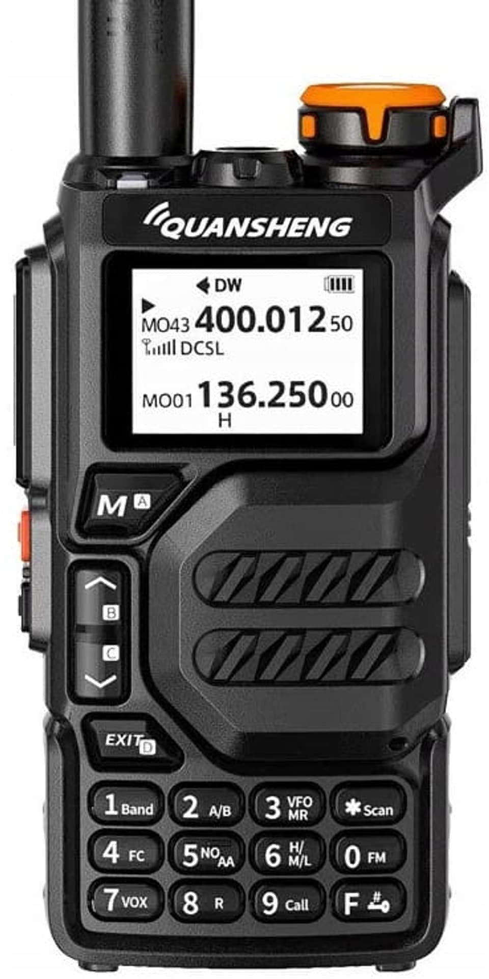 Quansheng UV-K5 5W VHF/UHF airband 50-600MHz FM USB-C