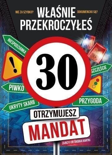 Karnet Urodziny 30