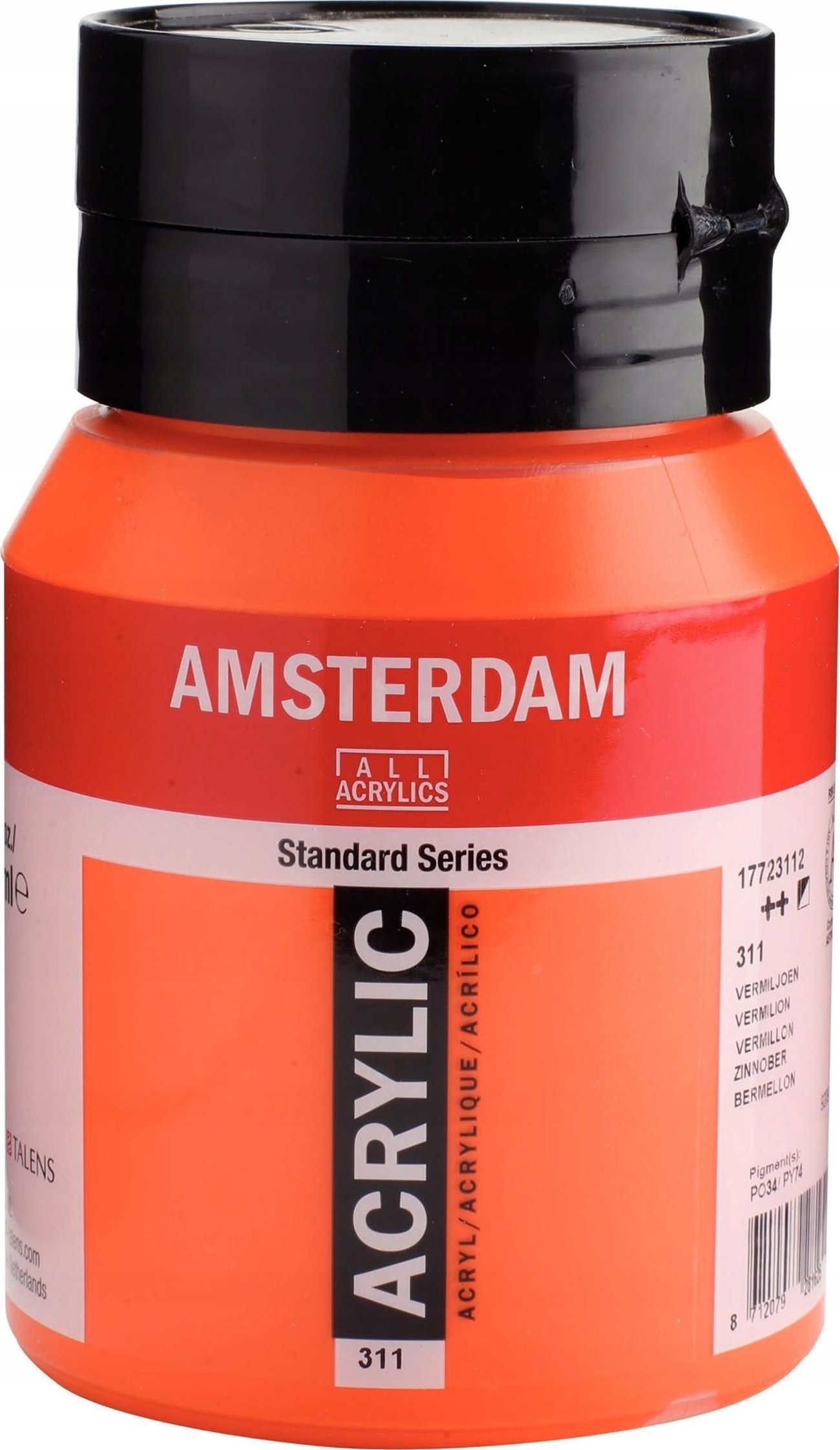 Artequipment Amsterdam Standard Series Acrylic Jar Vermilion 311