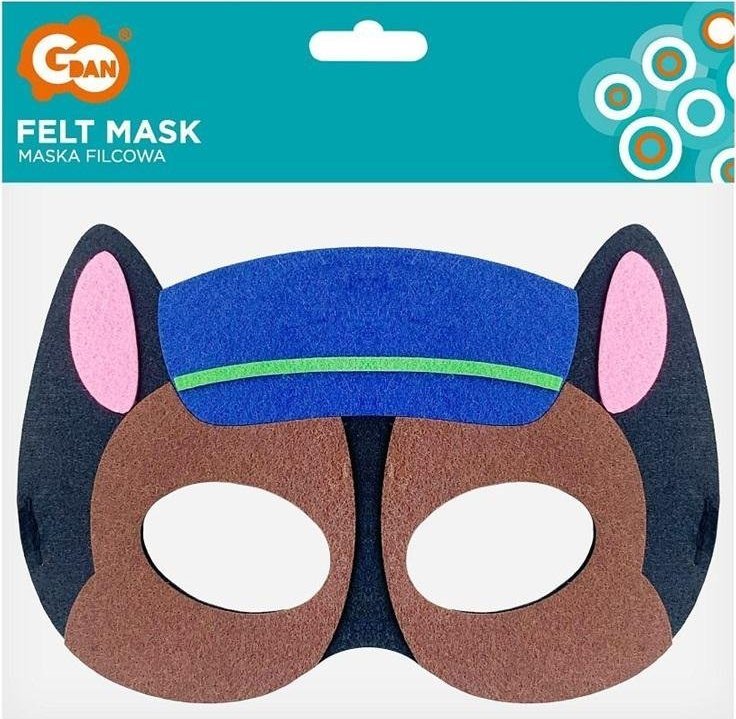 GoDan Maska filcowa Psia Brygada Policjant 18x12cm