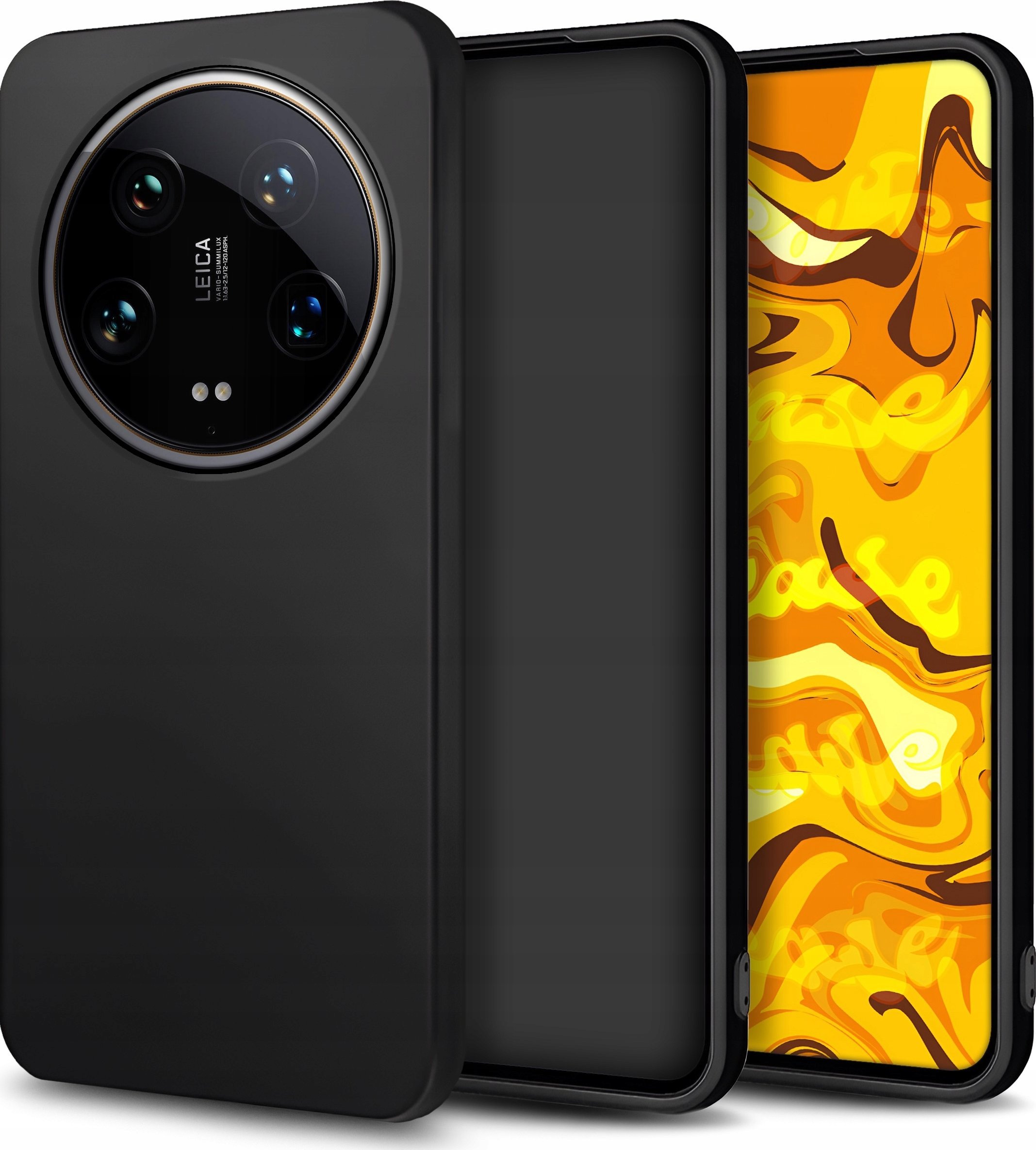 Hello Case Etui do Xiaomi 14 Ultra (Czarne, Matowe, Obudowa Slim, Silikon)