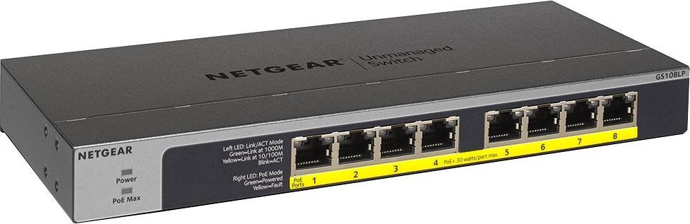 Switch NETGEAR GS108LP-100EUS