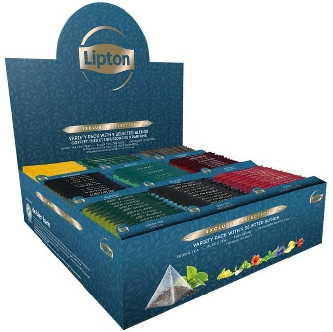 Lipton Zestaw herbat Exclusive Variety Pack 108 piramidek
