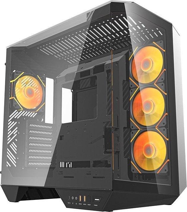 Obudowa Darkflash DY470 czarna + 4 wentylatory + uchwyt GPU