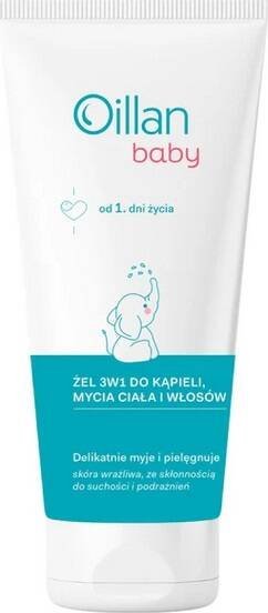 Oillan Oillan Baby żel do mycia ciała i włosów 3w1 200ml