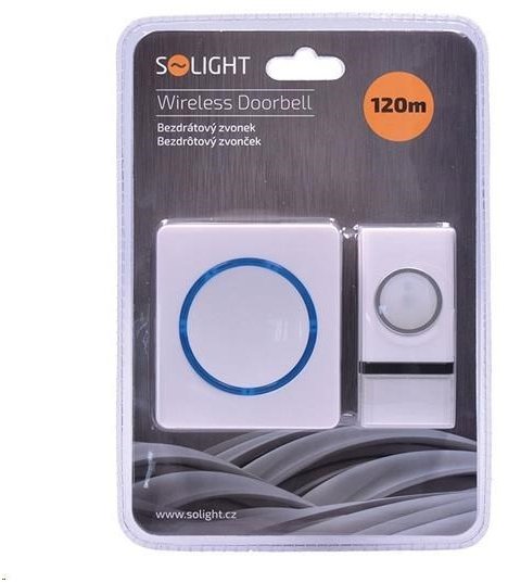 Solight Dzwonek bezprzewodowy zasilanie z sieci 120m biały 674997
