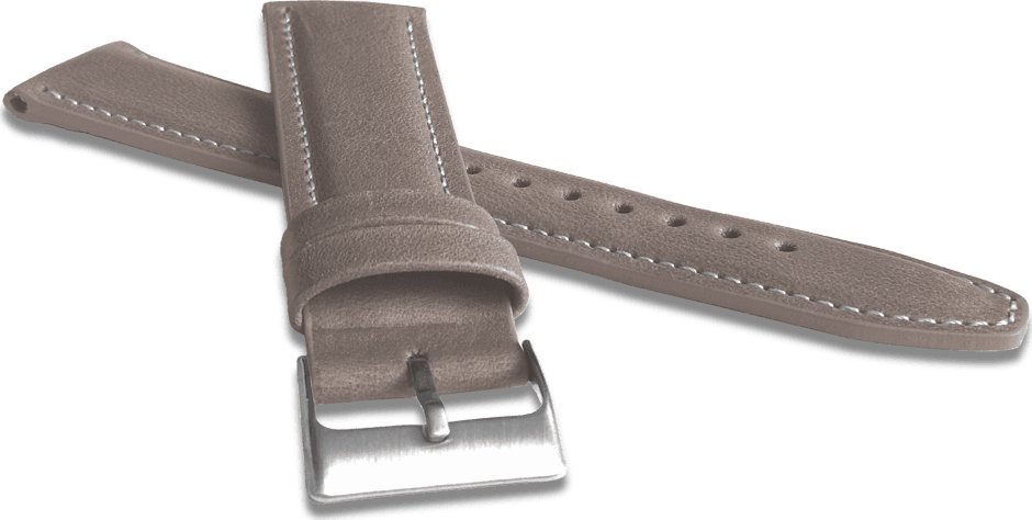 Lavvu LAVVU Wyściełany beżowy szyty pasek CLASSIC z luksusowej skóry Top Grain - 22