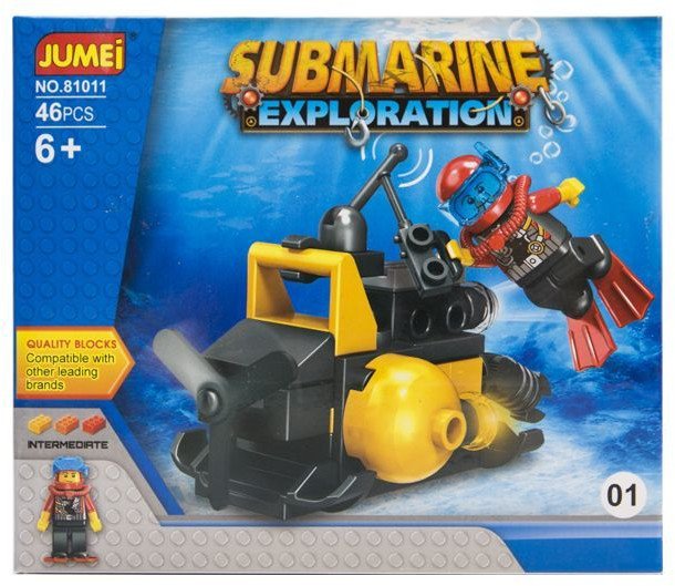 Klocki Jumei PODWODNA WYPRAWA 46 elementów, 14 x 12 cm