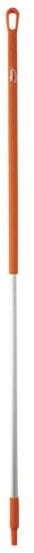 Threaded handle, Vikan, 151cm, Ø3.1cm, orange, aluminum/PP
