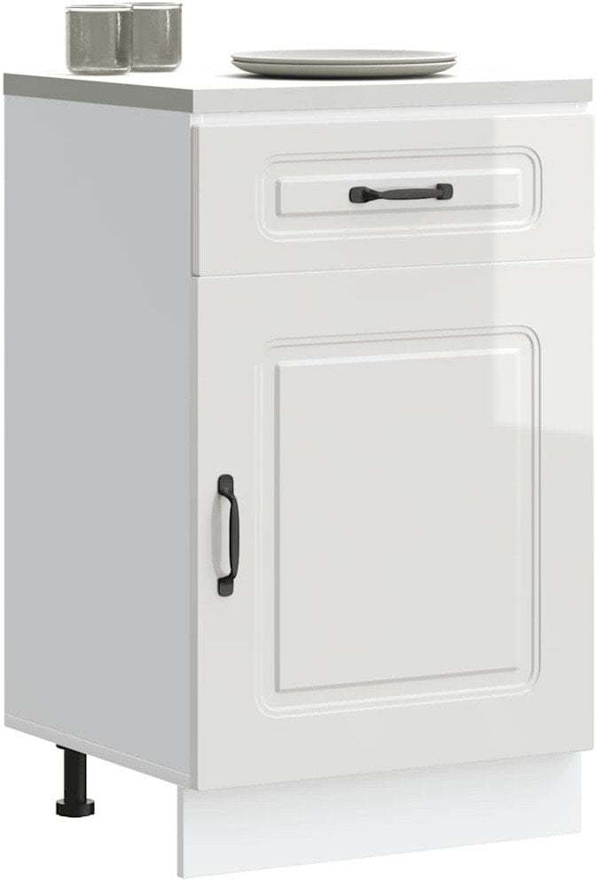 vidaXL Szafka kuchenna dolna, Kalmar, biała, materiał drewnopochodny