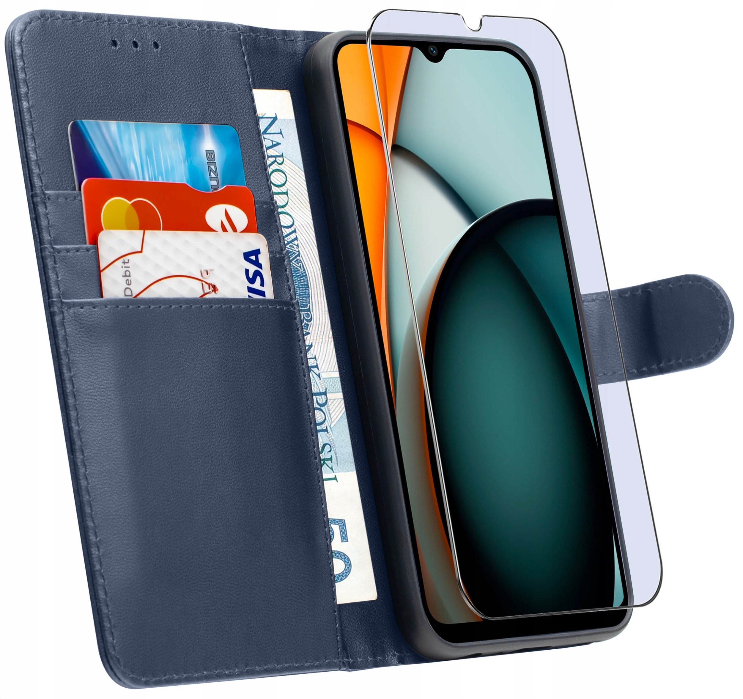 ETUI do Xiaomi Redmi A3 4G |SKÓRZANE PORTFEL BOOK TOKRA CASE CLASSIC +SZKŁO