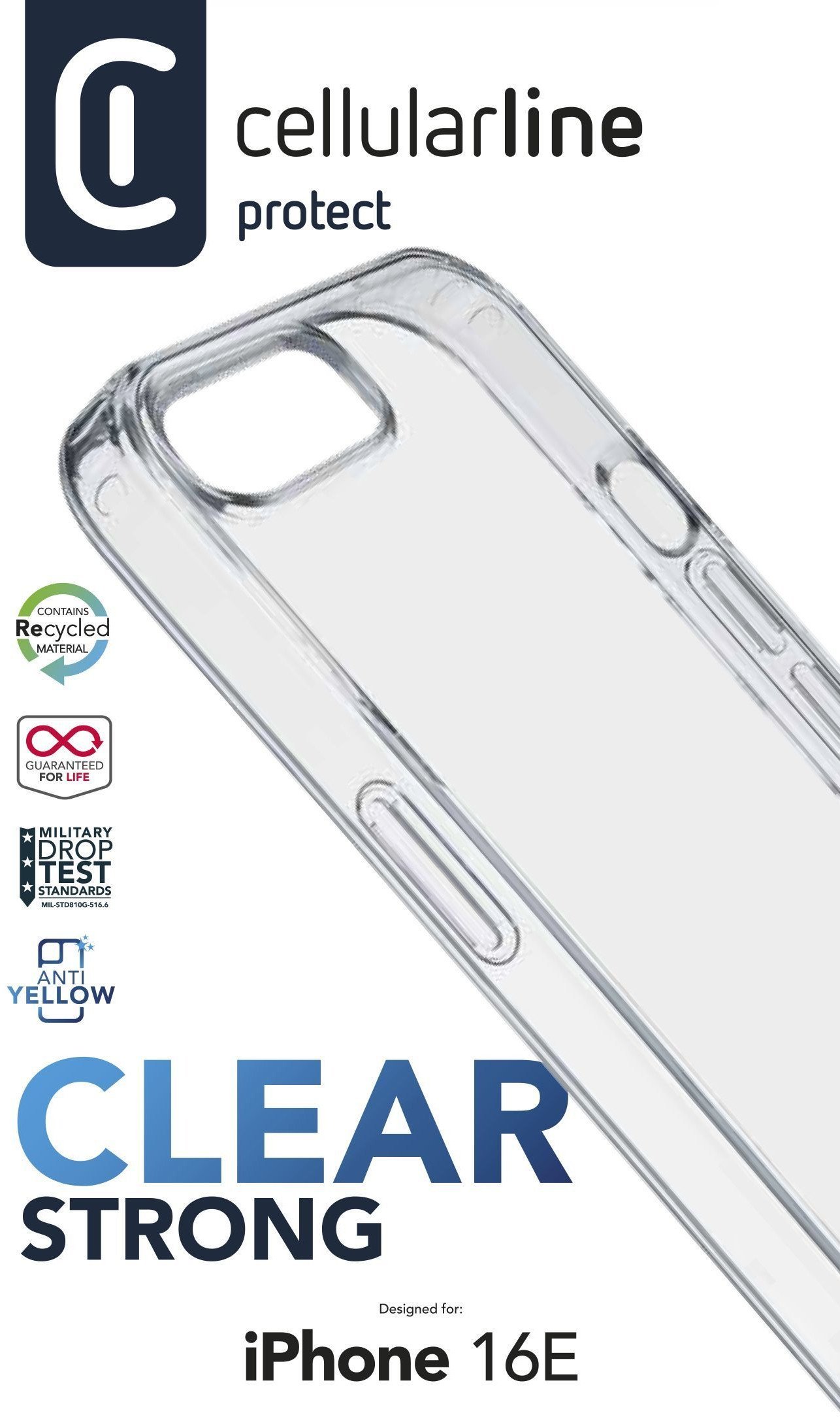 Cellularline 8018080492570 pokrowiec na telefon komórkowy 15,4 cm (6.06") Przezroczysty