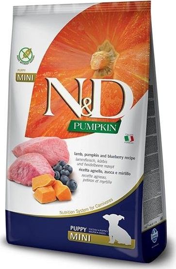 Farmina FARMINA N&D GF PUMPKIN LAMB&BLUEBERRY PUPPY MINI 7kg