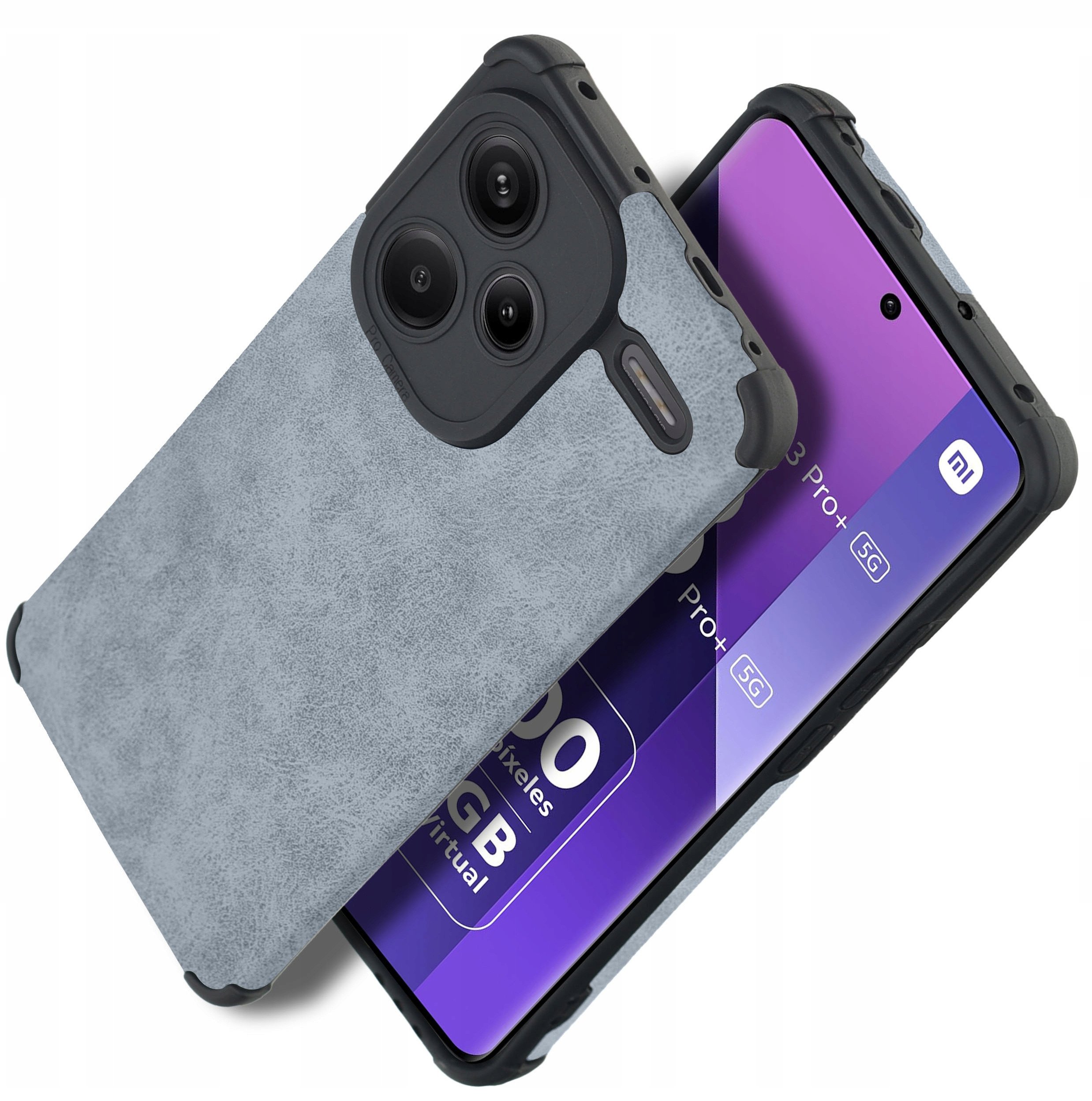 Etui do Xiaomi Redmi Note 13 Pro+ Plus 5G silikonowe SKÓRZANE VINTAGE CASE