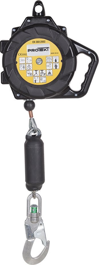 Protekt CR250HV - urządzenie samohamowne z zatrzaśnikiem AZ 002ASI, praca w pionie i poziomie - czarny 6