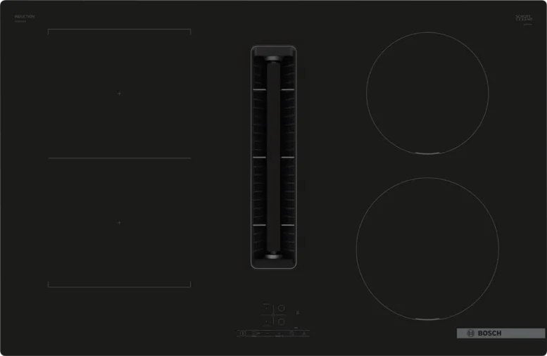 Bosch Serie 4 PVS811B16E płyta kuchenna Czarny Wbudowany 80 cm Płyta indukcyjna strefowa 4 stref(y)