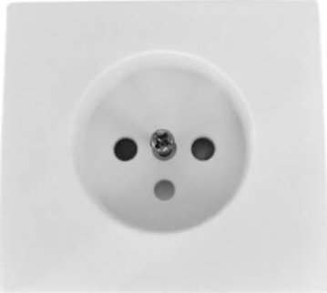 Efapel EFAPEL APOLO ELEMENT CENTRALNY DO GNIAZDA Z UZIEMIENIEM BIAŁY MAT 50652 TBM