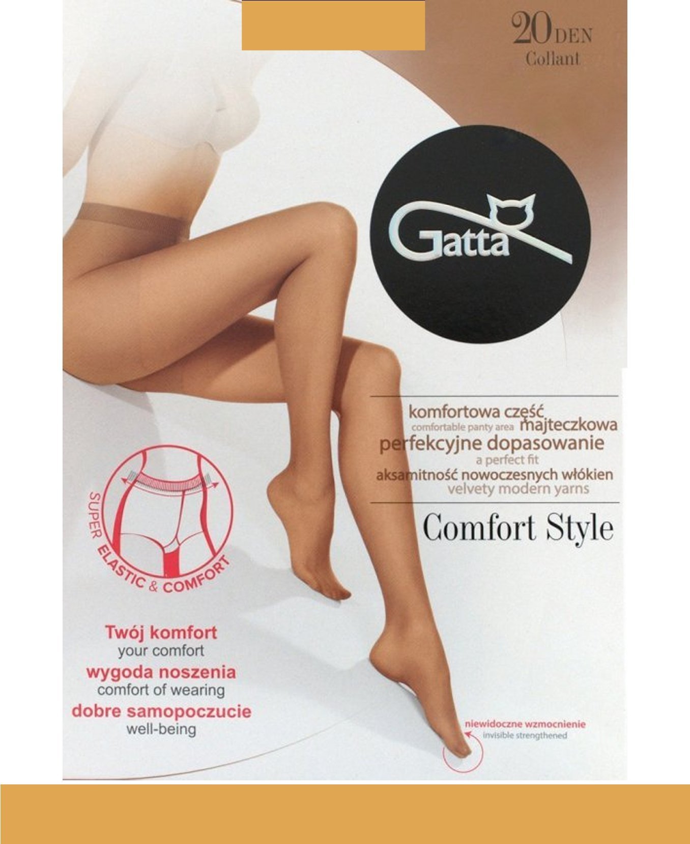 Gatta GATTA COMFORT STYLE 20DEN 4-L/Golden