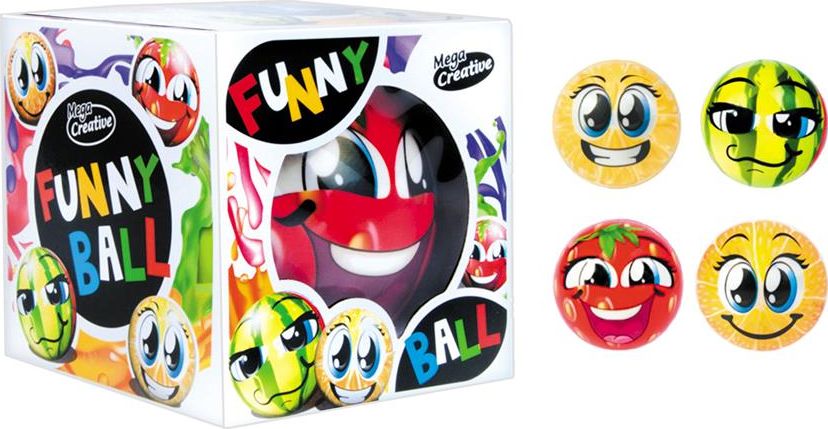 Mega Creative -MC PILKA MAGIC FUNNY BALL 10CM OWOCE WB 48