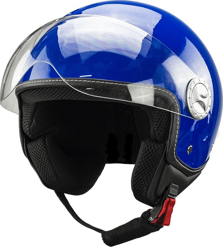 Bili Bike Kask na skuter motocyklowy otwarty BB 592 S niebieski