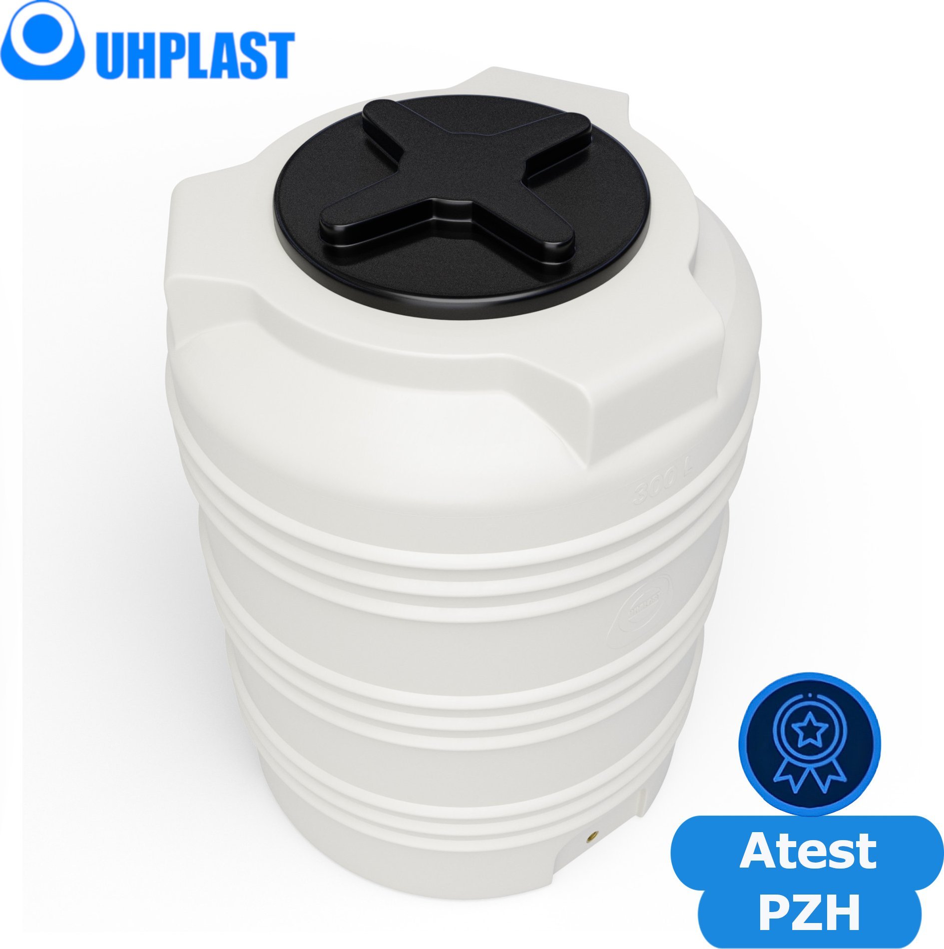 UHP Zbiornik na wodę 300l UHP VERTICON V-300 Biały