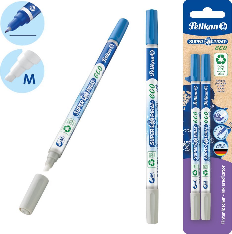 Pelikan Korektor wymazywacz zmazik piór M ECO 2szt PELIKAN