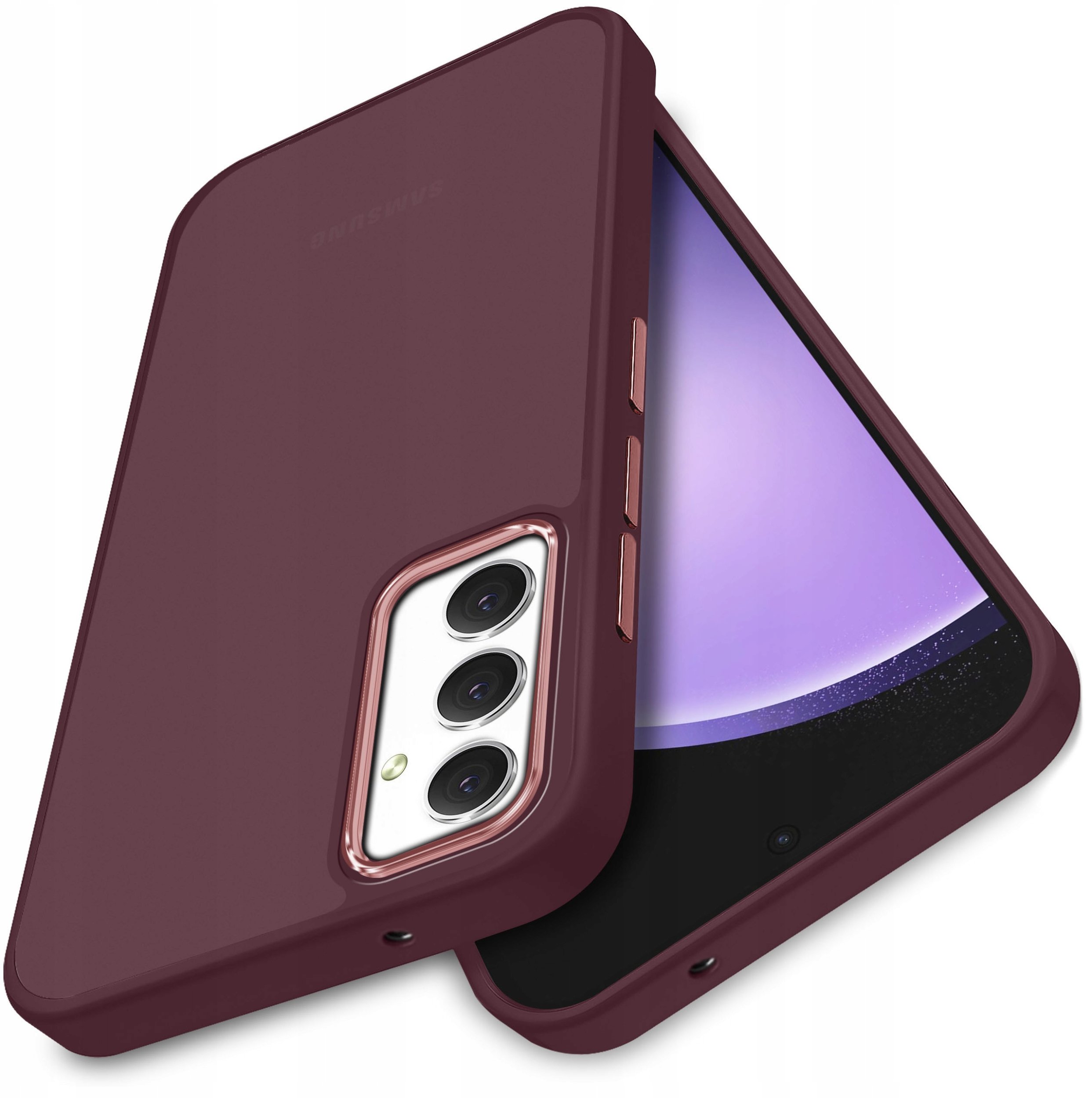 Etui do Samsung Galaxy S23 FE MATOWE SILICONE CASE SATYNOWE PLECKI + Szkło