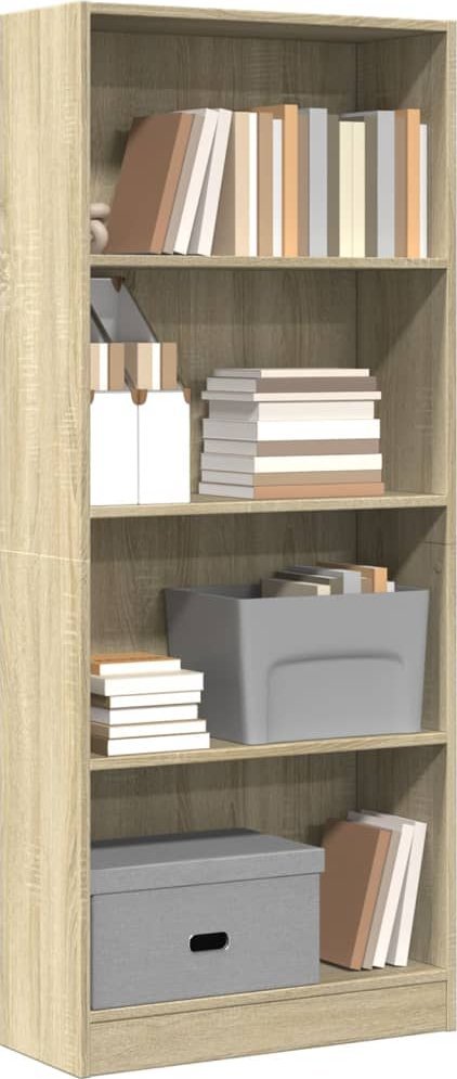 vidaXL Regał, dąb sonoma, 60x24x143 cm, materiał drewnopochodny