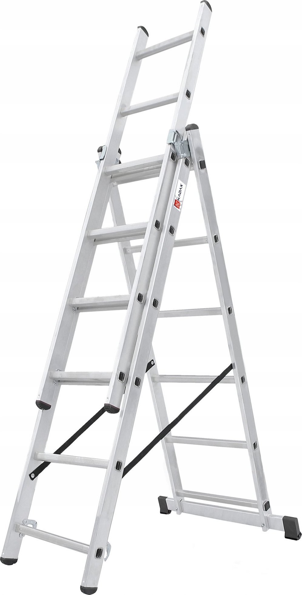 Kadax KADAX Drabina Aluminiowa 3x6 Dwustronna +Hak 150kg