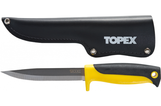 Topex Nóż ze skórzaną kaburą 98Z103