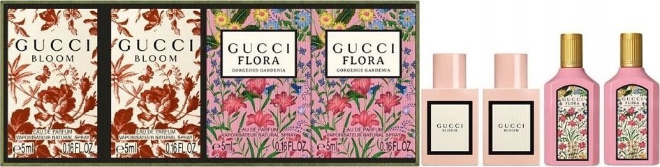 SET GUCCI Bloom EDP 2x5ml + Flora Gorgeous Gardenia EDP 2x5ml